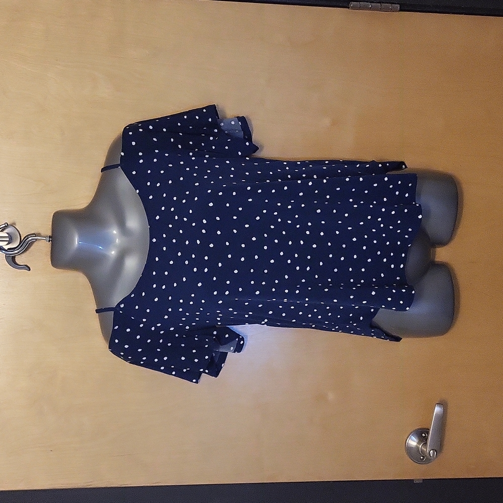 Kaileigh off shoulder top, navy blue, xs